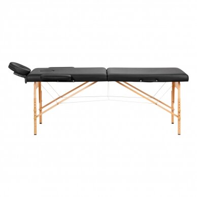 Foldable massage table ACTIVFIZJO WOOD LUX 2 BLACK 1