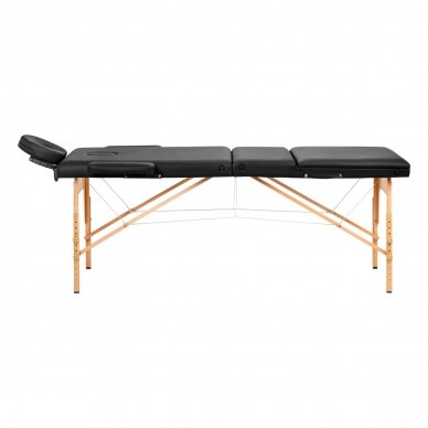 Foldable massage table ACTIVFIZJO WOOD LUX 3 BLACK 1