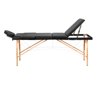 Taitettava hierontapöytä ACTIVFIZJO WOOD LUX 3 BLACK 3