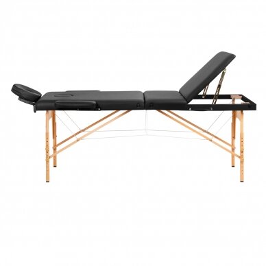 Foldable massage table ACTIVFIZJO WOOD LUX 3 BLACK 2