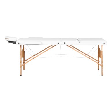 Sulankstomas masažo stalas ACTIVFIZJO WOOD LUX 3 WHITE 2
