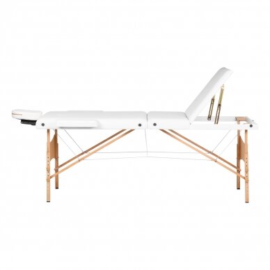 Foldable massage table ACTIVFIZJO WOOD LUX 3 WHITE 3