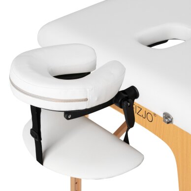 Klappbare Massageliege ACTIVFIZJO WOOD LUX 3 WHITE 1 Klappbare Massageliege ACTIVFIZJO WOOD LUX 3 WHITE 1