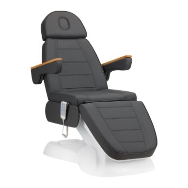 Kosmetologinis krėslas SILLON PRESTIGE LUX ELECTRIC 3 MOTOR GREY