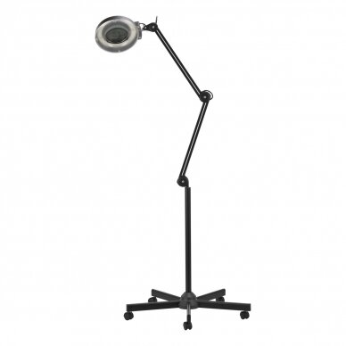 Kosmetologinė lempa LED su lupa ir stovu 24W (pastatoma ant grindų) 1