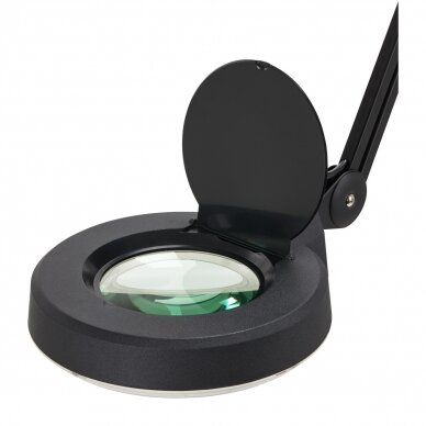 Kosmetologinė lempa LED su lupa ir stovu 24W (pastatoma ant grindų) 2