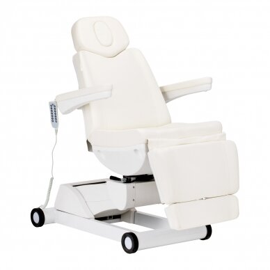Cosmetology chair electric swivel Azzurro 873 White