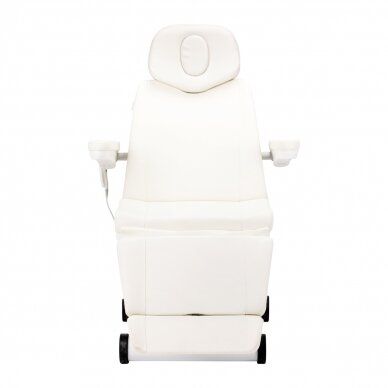 Kosmetoloģijas krēsls elektriskais grozāmais Azzurro 873 White 7