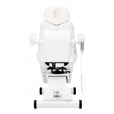 Cosmetology chair electric swivel Azzurro 873 White 9