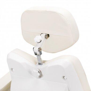 Kosmetoloģijas krēsls elektriskais grozāmais Azzurro 873 White 11