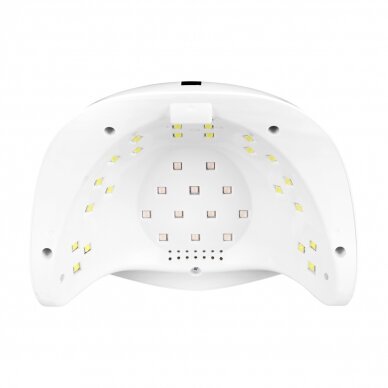 Nagų lempa UV LED Glow S1 168W White Silver 4