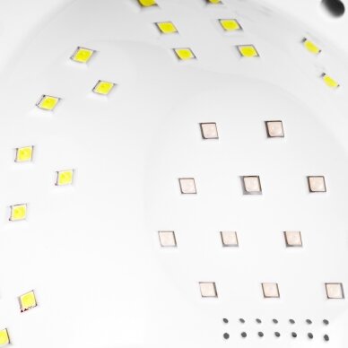 Nagų lempa UV LED Glow S1 168W White Silver 7