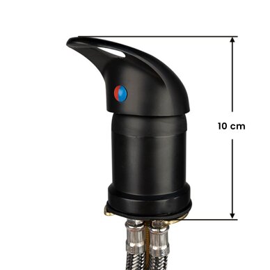 Водопроводный кран для мойки в парикмахерской GABBIANO Roma Black 2