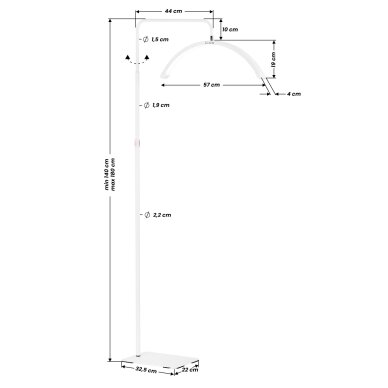 Kosmetoloogiline LED laualamp Glow MX6 36W White 15