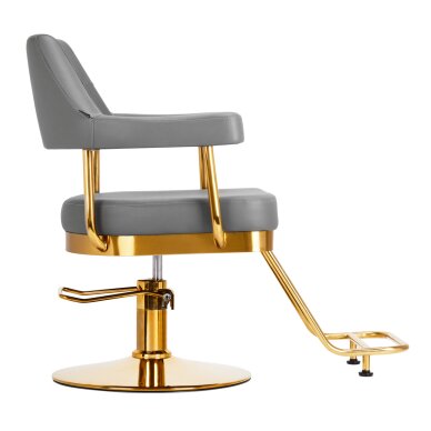 Kirpyklos kėdė GABBIANO PROFESSIONAL HAIRDRESSING CHAIR GRANADA GOLD GRAY 2 Kirpyklos kėdė GABBIANO PROFESSIONAL HAIRDRESSING CHAIR GRANADA GOLD GRAY 2