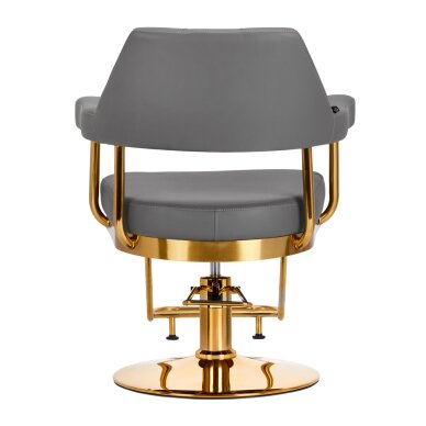 Kirpyklos kėdė GABBIANO PROFESSIONAL HAIRDRESSING CHAIR GRANADA GOLD GRAY 3 Kirpyklos kėdė GABBIANO PROFESSIONAL HAIRDRESSING CHAIR GRANADA GOLD GRAY 3