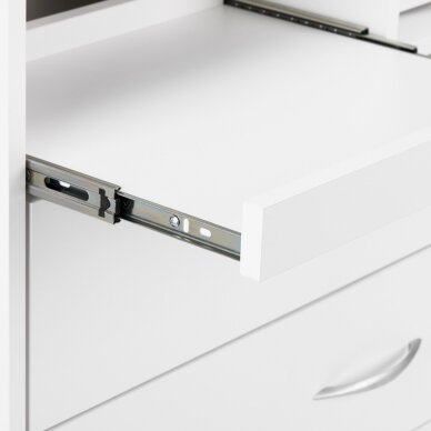 RINKINYS: Nagų freza manikiūrui Exo Podo Line + Kosmetologinis vežimėlis Y-200 + Kosmetologinė LED lempa ELEGANTE + Sterilizatorius UV-C Blue 9