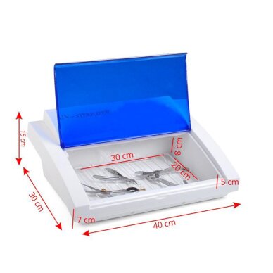 KOMPLEKTS: Exo Podo Line manikīra nagu vīle + Y-200 kosmētikas ratiņi + ELEGANTE kosmētiskā LED lampa + UV-C zils sterilizators 10 KOMPLEKTS: Exo Podo Line manikīra nagu vīle + Y-200 kosmētikas ratiņi + ELEGANTE kosmētiskā LED lampa + UV-C zils sterilizators 10