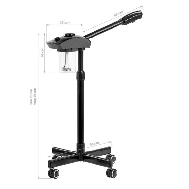 Facial vaporisation device - vapozone Giovanni D-20 Black 4 Facial vaporisation device - vapozone Giovanni D-20 Black 4