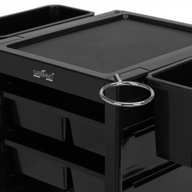 Kirpėjo vežimėlis GABBIANO HAIRDRESSER HELPER 68B BLACK 6