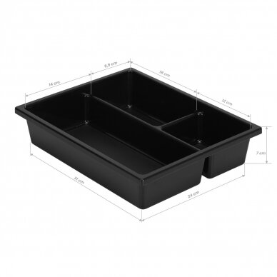 Friziera ratiņi GABBIANO HAIRDRESSER HELPER 68B BLACK 10