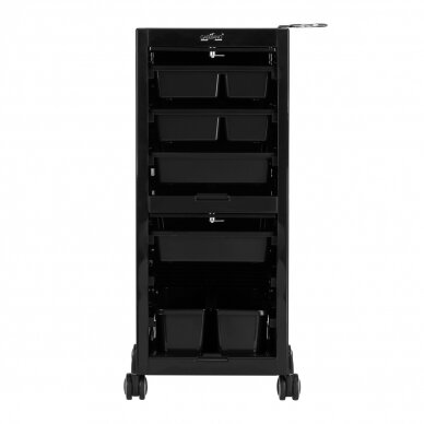 Парикмахерская тележка GABBIANO HAIRDRESSER HELPER 68C BLACK 5