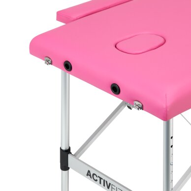 Kokkupandav massaažilaud Activ Fizjo 2 Alu Pink 4