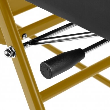Kosmetologinis krėslas BEAUTY CHAIR 557G MODEL GOLD BLACK 10