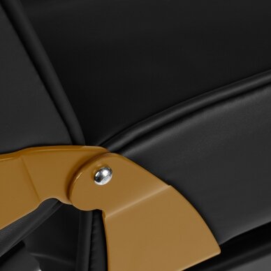 Kosmetoloģijas krēsls BEAUTY CHAIR 557G MODEL GOLD BLACK 11