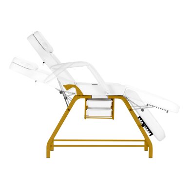 Kosmetoloģijas krēsls BEAUTY CHAIR 557G MODEL GOLD WHITE 5 Kosmetoloģijas krēsls BEAUTY CHAIR 557G MODEL GOLD WHITE 5