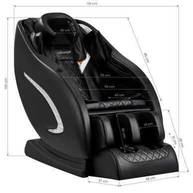 Massage chair Sakura 305 Black 17