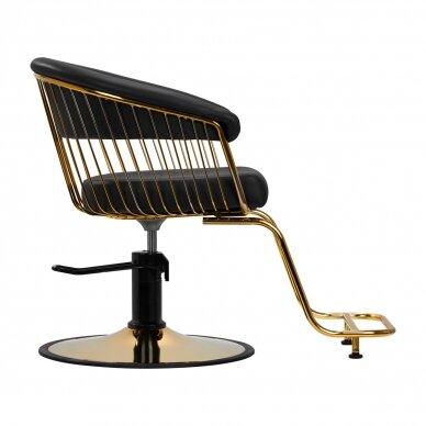 Hairdressing chair GABBIANO HAIRDRESSING CHAIR LILLE GOLD BLACK 1