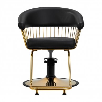 Kirpyklos kėdė GABBIANO HAIRDRESSING CHAIR LILLE GOLD BLACK 2