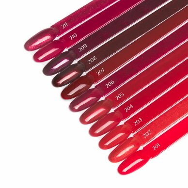 OCHO NAILS hibridinis nagų lakas Red 210, 5 g 3