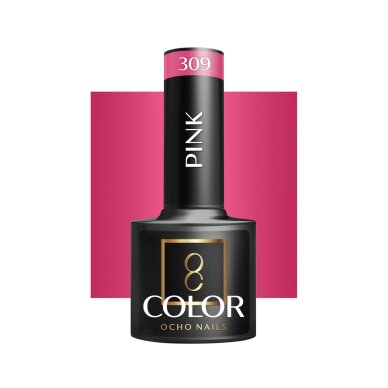 OCHO NAILS hibridinis nagų lakas Pink 309, 5 g
