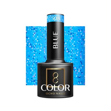 OCHO NAILS Lakier hybrydowy Blue 508, 5 g OCHO NAILS Lakier hybrydowy Blue 508, 5 g