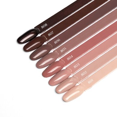 OCHO NAILS Lakier hybrydowy Brown 803, 5 g 3