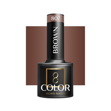 OCHO NAILS Hybridlack Brown 807, 5 g