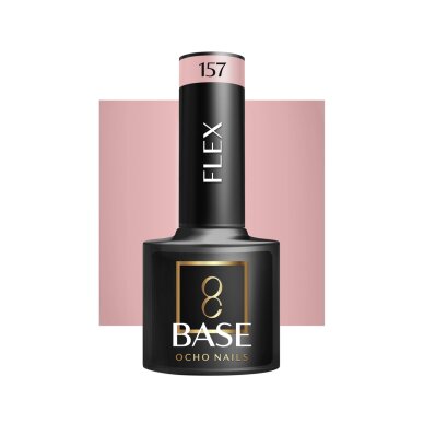 OCHO NAILS Flex Base 157 hibrīda nagu bāze, 5 g OCHO NAILS Flex Base 157 hibrīda nagu bāze, 5 g
