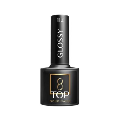 OCHO NAILS Glossy Top 112 hybridipäällyslakka kynsille, 5 g