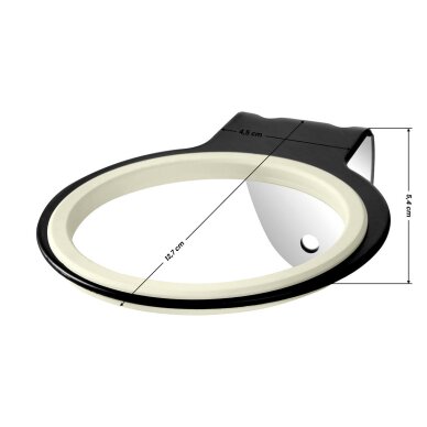 Q96 seinale kinnitatav juukseföni hoidik, must 4 Q96 seinale kinnitatav juukseföni hoidik, must 4