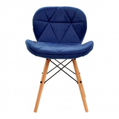 Chair 4Rico QS-186 Scandi Velvet Blue 2