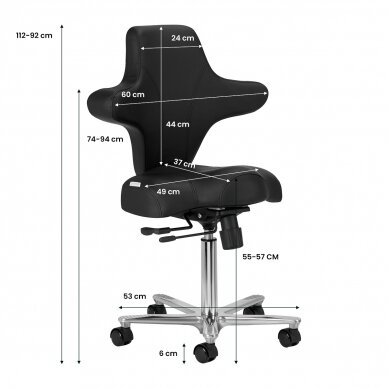 Kosmetikerin hocker Azzurro Special 152 Black 10