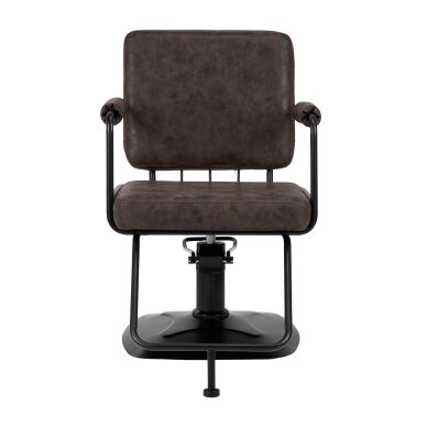Juuksuritool Gabbiano Professional Hairdressing Chair Katania Loft Old Leather Dark Brown 2 Juuksuritool Gabbiano Professional Hairdressing Chair Katania Loft Old Leather Dark Brown 2