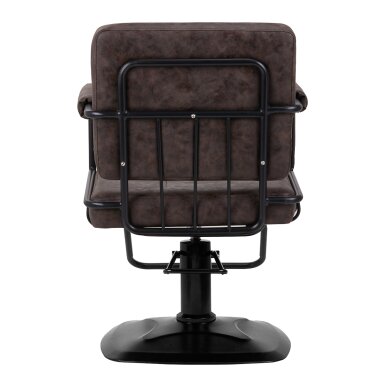 Juuksuritool Gabbiano Professional Hairdressing Chair Katania Loft Old Leather Dark Brown 3 Juuksuritool Gabbiano Professional Hairdressing Chair Katania Loft Old Leather Dark Brown 3