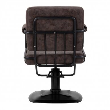 Kirpyklos kėdė Gabbiano Professional Hairdressing Chair Katania Loft Old Leather Dark Brown 3