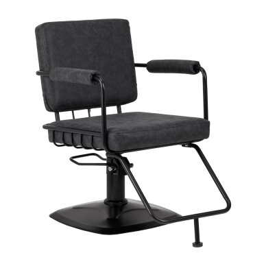 Juuksuritool Gabbiano Professional Hairdressing Chair Katania Loft Old Leather Black Juuksuritool Gabbiano Professional Hairdressing Chair Katania Loft Old Leather Black