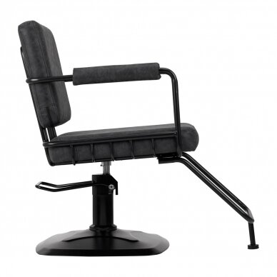 Kampaamotuoli Gabbiano Professional Hairdressing Chair Katania Loft Old Leather Black 1