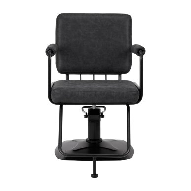 Juuksuritool Gabbiano Professional Hairdressing Chair Katania Loft Old Leather Black 2 Juuksuritool Gabbiano Professional Hairdressing Chair Katania Loft Old Leather Black 2