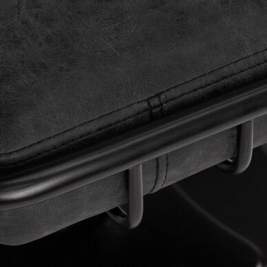 Hairdressing chair Gabbiano Professional Hairdressing Chair Katania Loft Old Leather Black 6